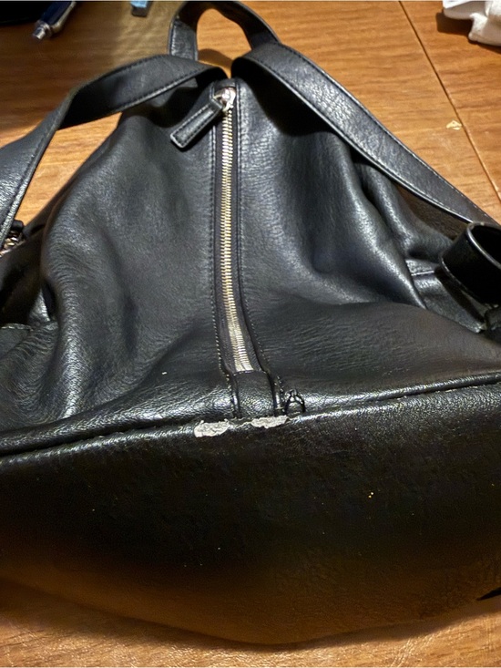 Rebecca Minkoff Julian backpack black pebbled leather w/ silver-toned hardware main image 8